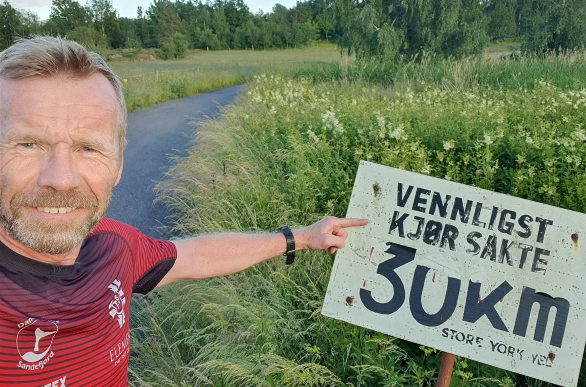 Jan-Erik Haugen, founder of RaceDayCast, on a run